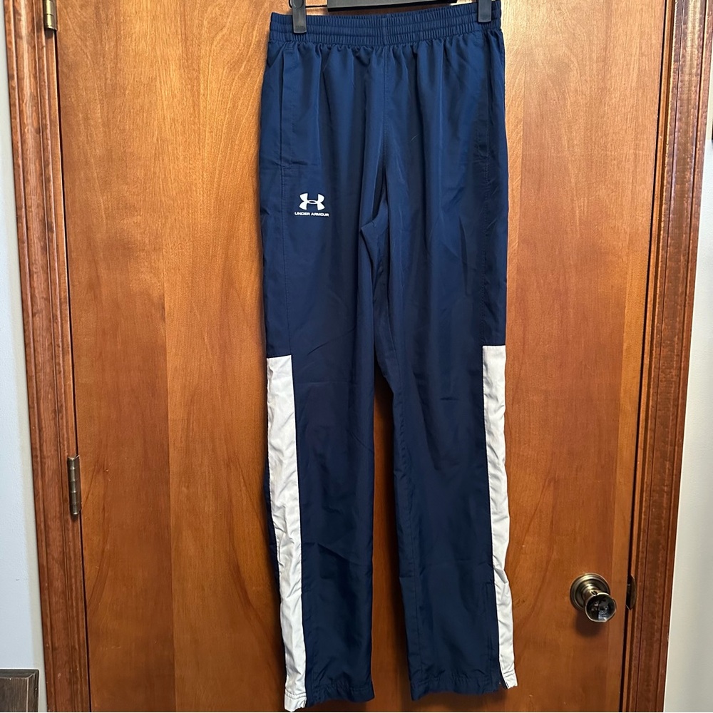 Under Armour Track Pants Navy Blue‎ Small Loose Fit